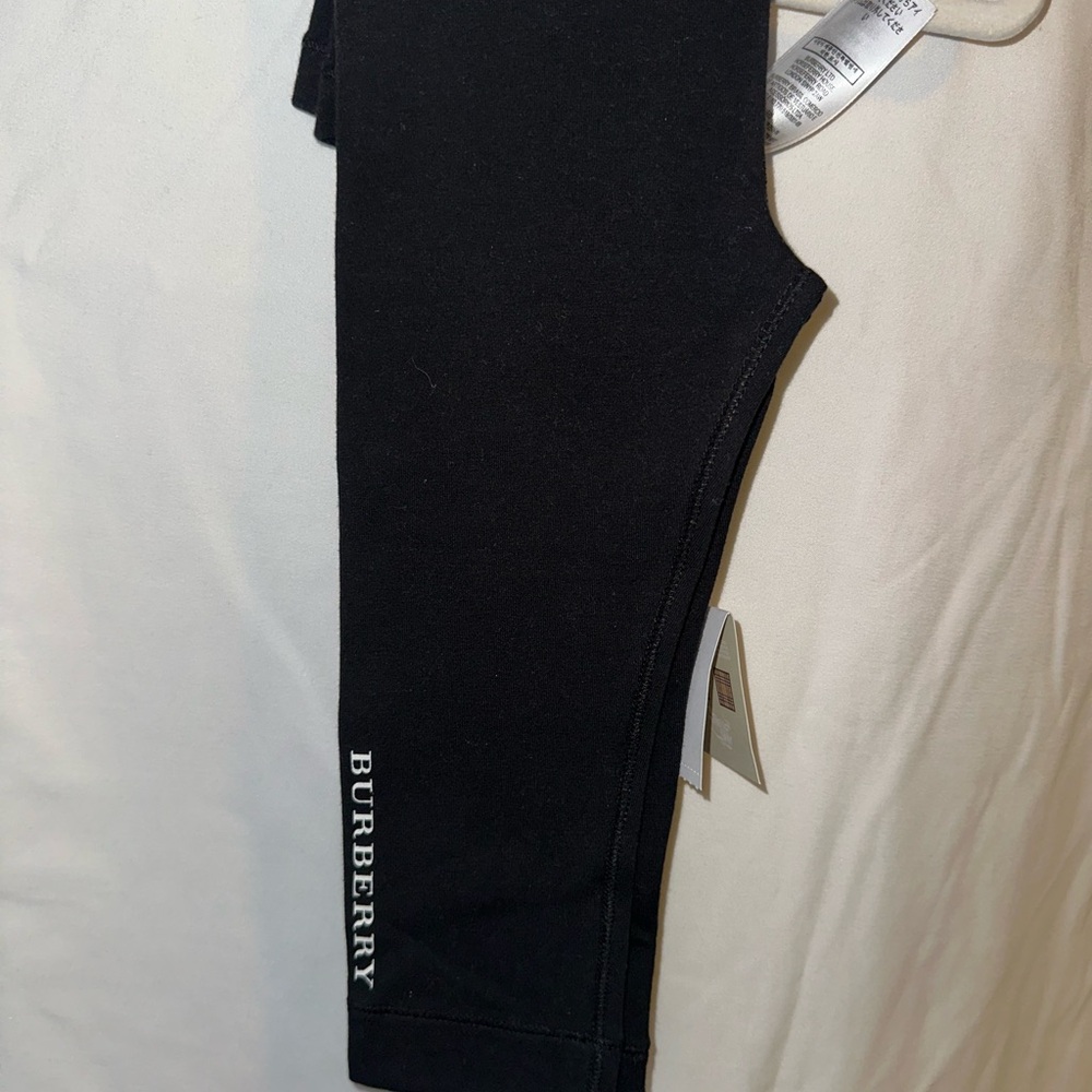 Burberry Kids Black Leggings